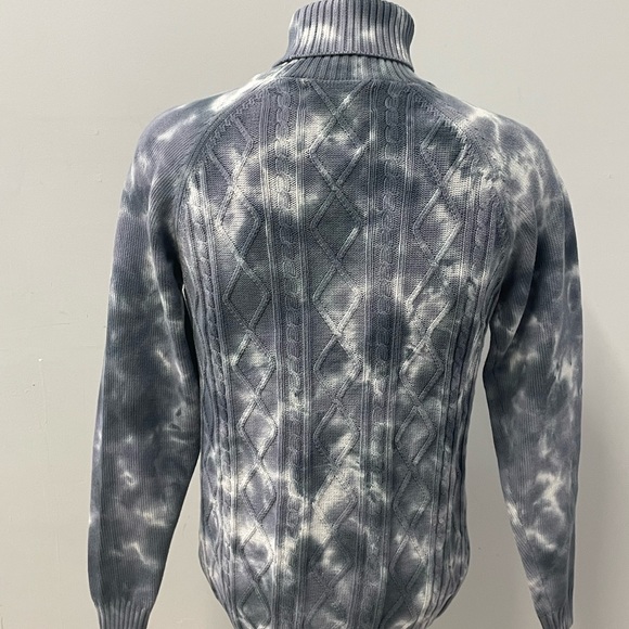 Lavane sweater turtleneck gray tye die regular fit pullover - Picture 3 of 3